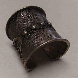 Silver Tone Cuff Bracelet